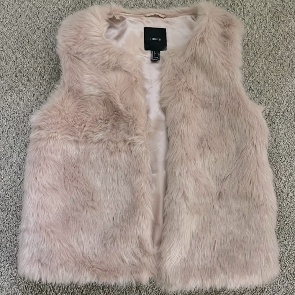 Pink Fur Vest